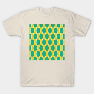 Green and Gold Pattern T-Shirt